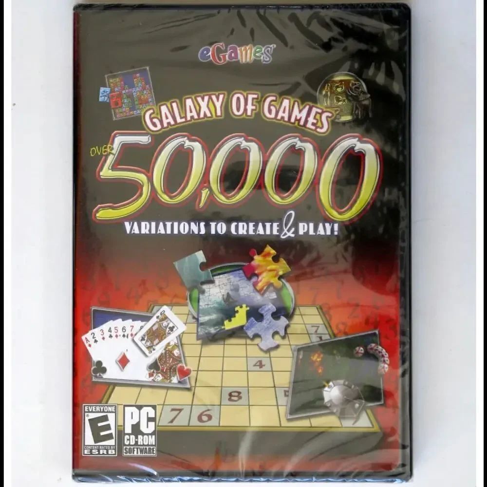 NWT Sealed Galaxy of Games 50,000 Variations to Create & Play PC CD-Rom Windows
